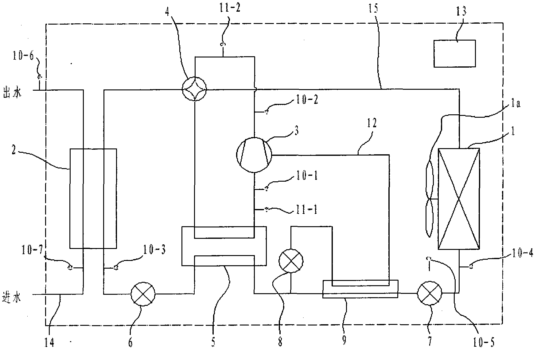 Self-regulating steady-state low-temperature heat-pump water heater and operating method thereof