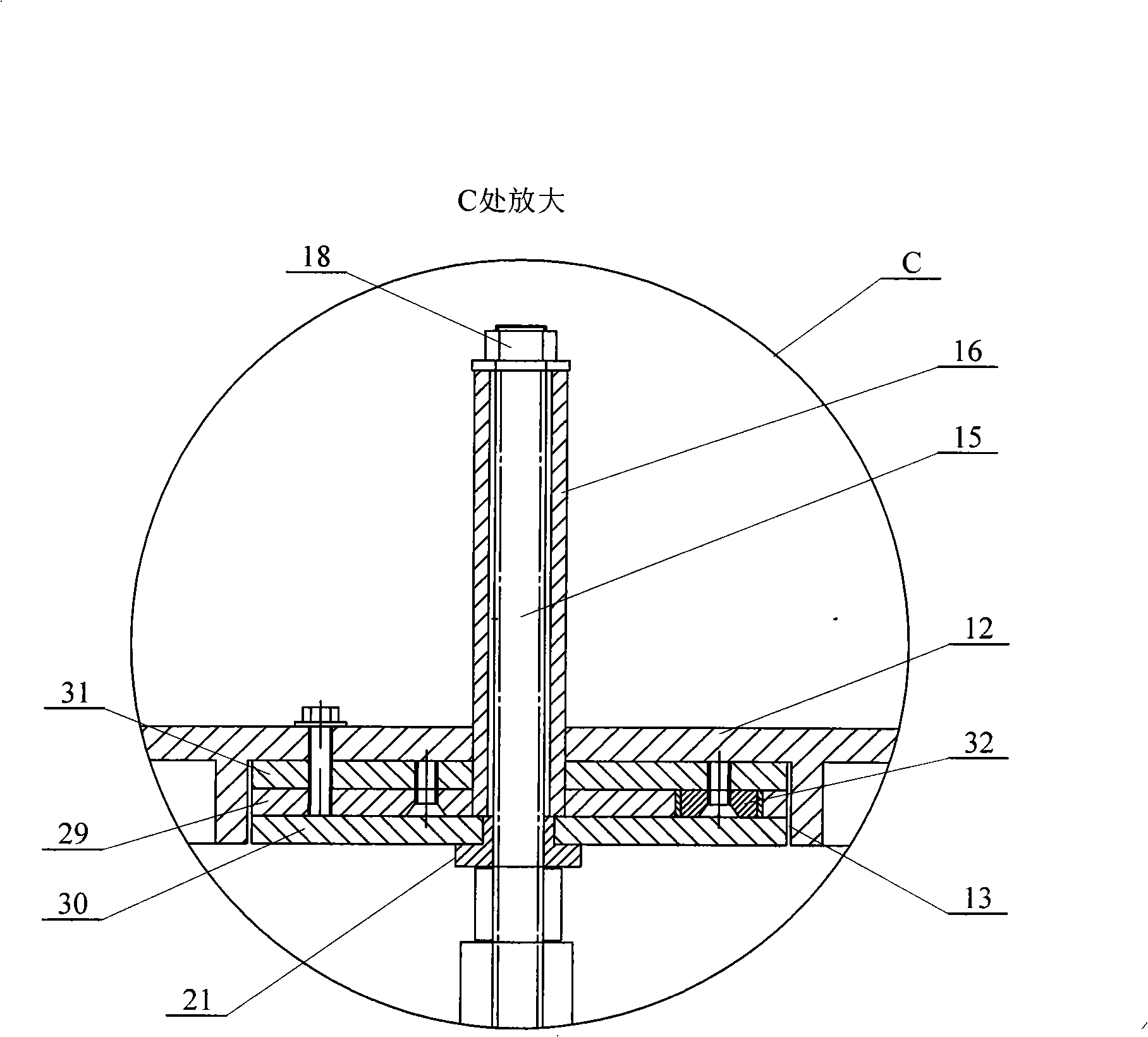 Negative-pressure superconductor automatic opening-closing vented explosion device