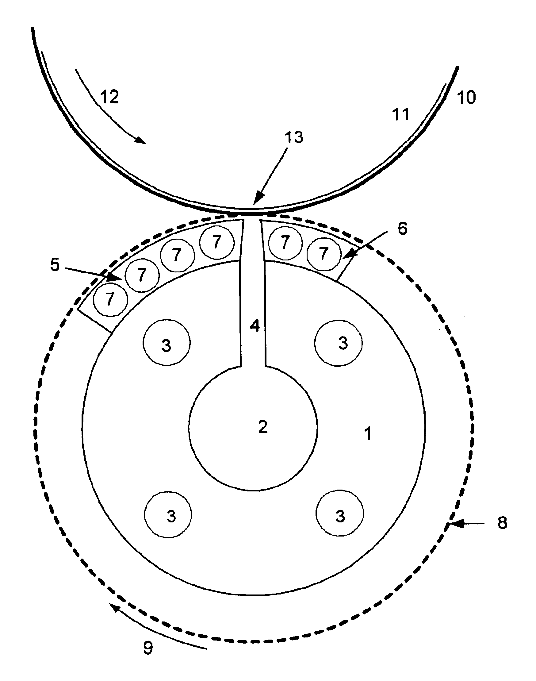 Method for applying liquid, pasty or plastic substances to a substrate