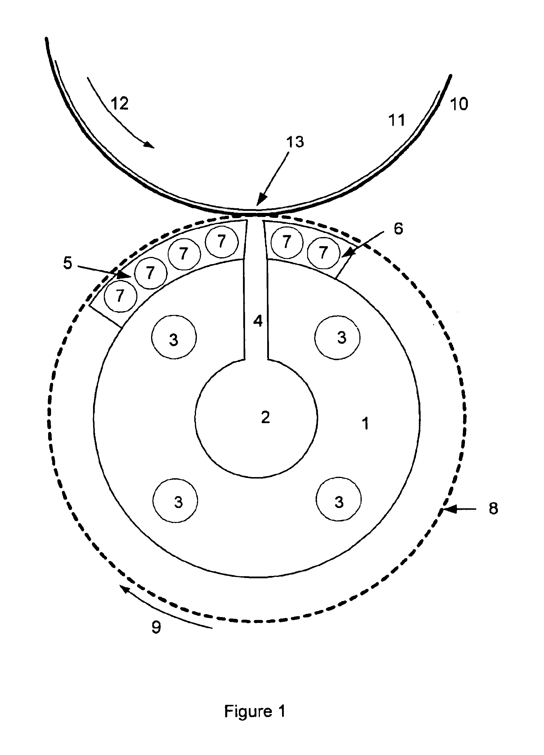 Method for applying liquid, pasty or plastic substances to a substrate