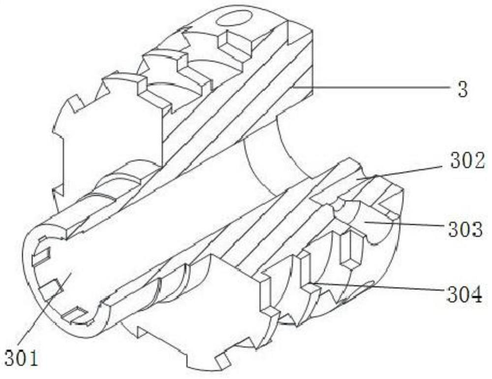 Inner curve motor with three-phase winding and magnetized cylinder body