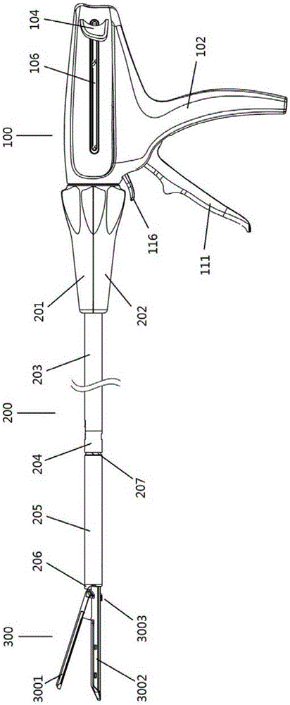 A surgical instrument that can be operated with one hand