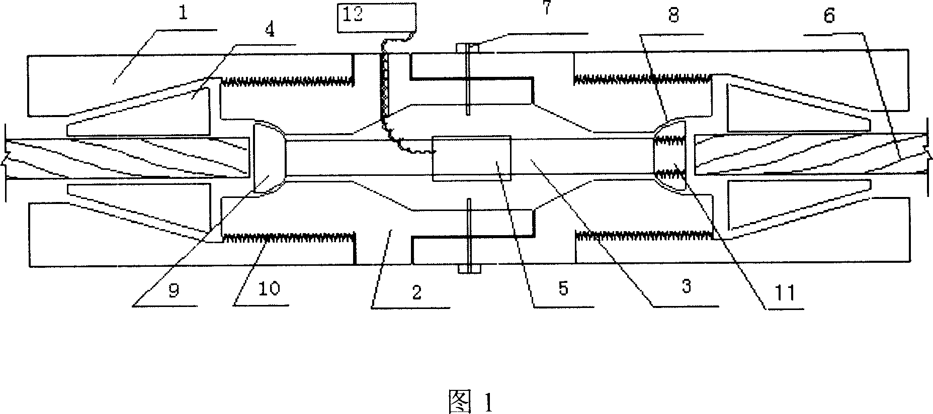 Steel twisted-line tension-force measuring device