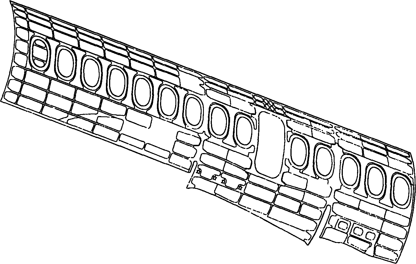 Method for forming integral panel of main body