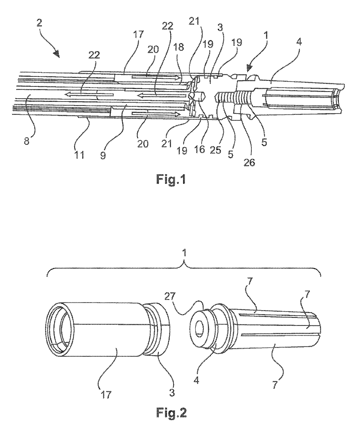 Liquid-cooled contact element