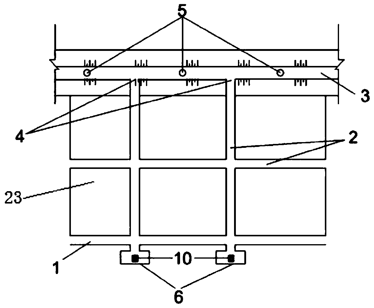 Loess tableland ecological management structure and loess tableland management method additionally realizing solar energy utilization