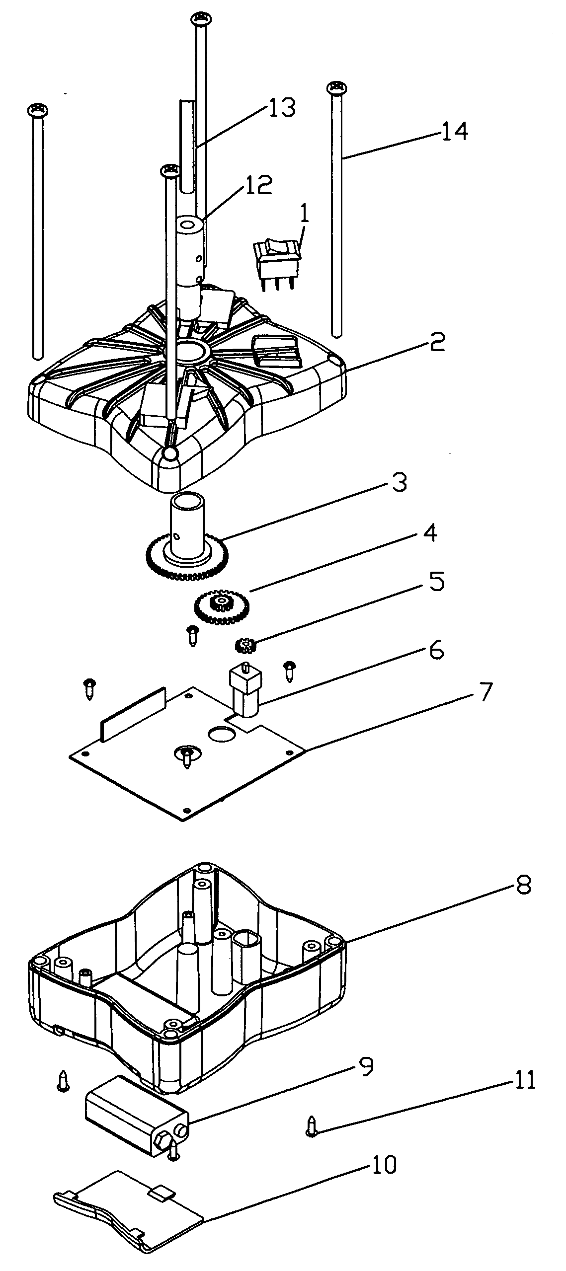 Remotely operated electronic rotatable decoy stand