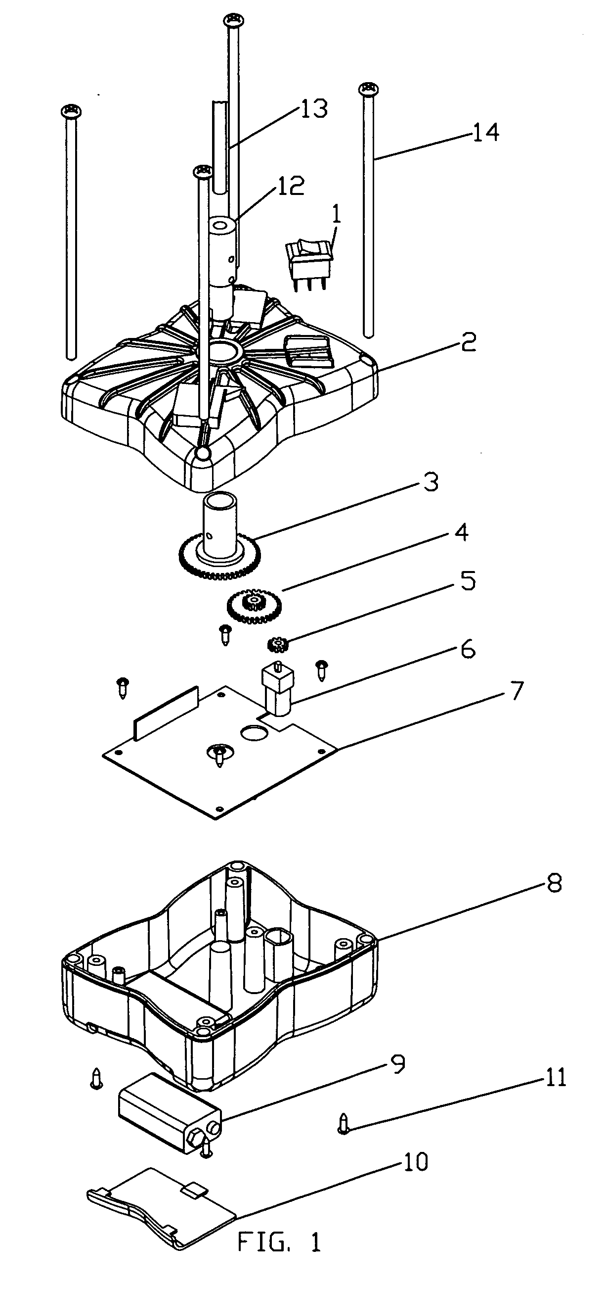 Remotely operated electronic rotatable decoy stand