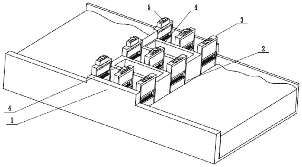 Water retaining dam capable of automatically ascending and descending by utilizing hydraulic power