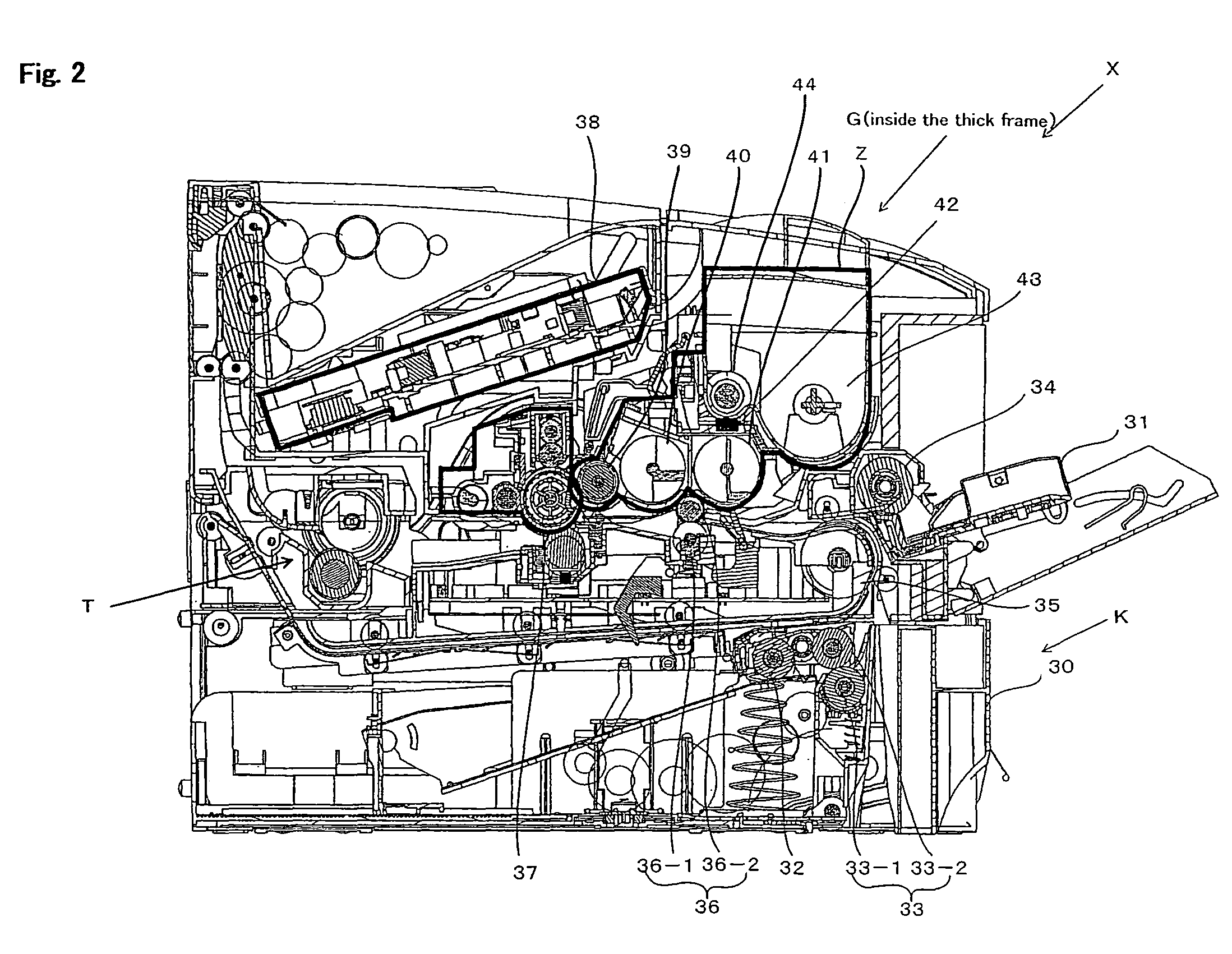 Fixing structure of wiring and image forming apparatus