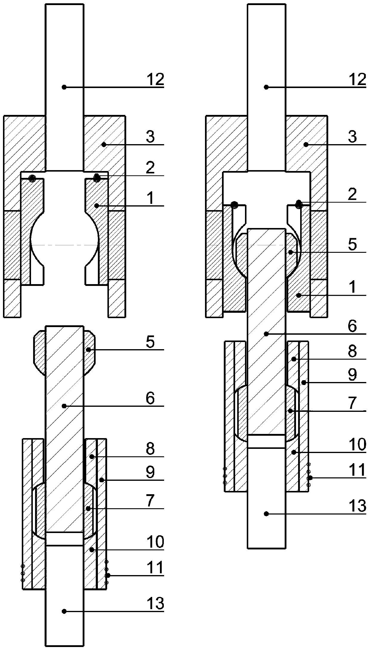 Eccentric wheel offset reinforcing bar connector