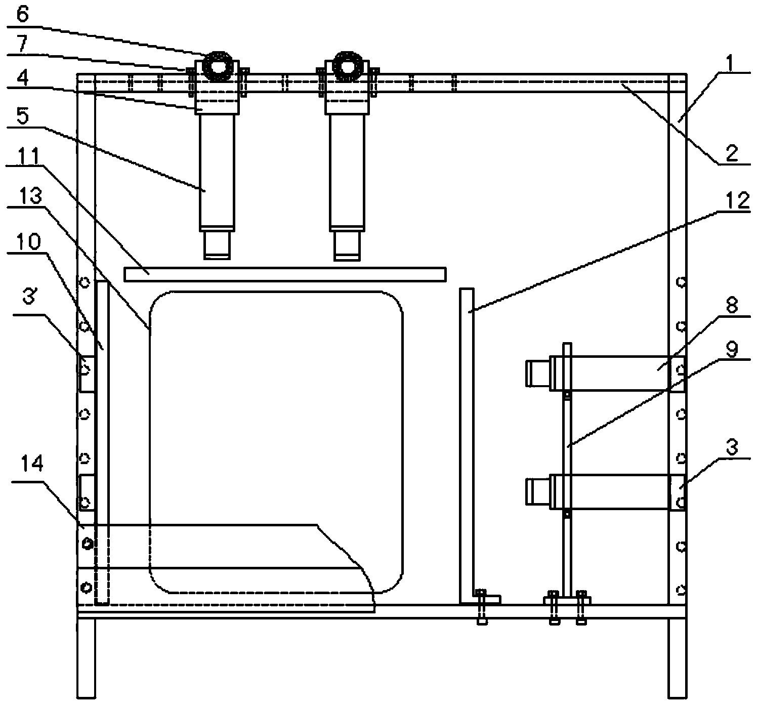 Pressurizing device for anchor rod pull-out test for simulating surrounding rock stress of anchoring body