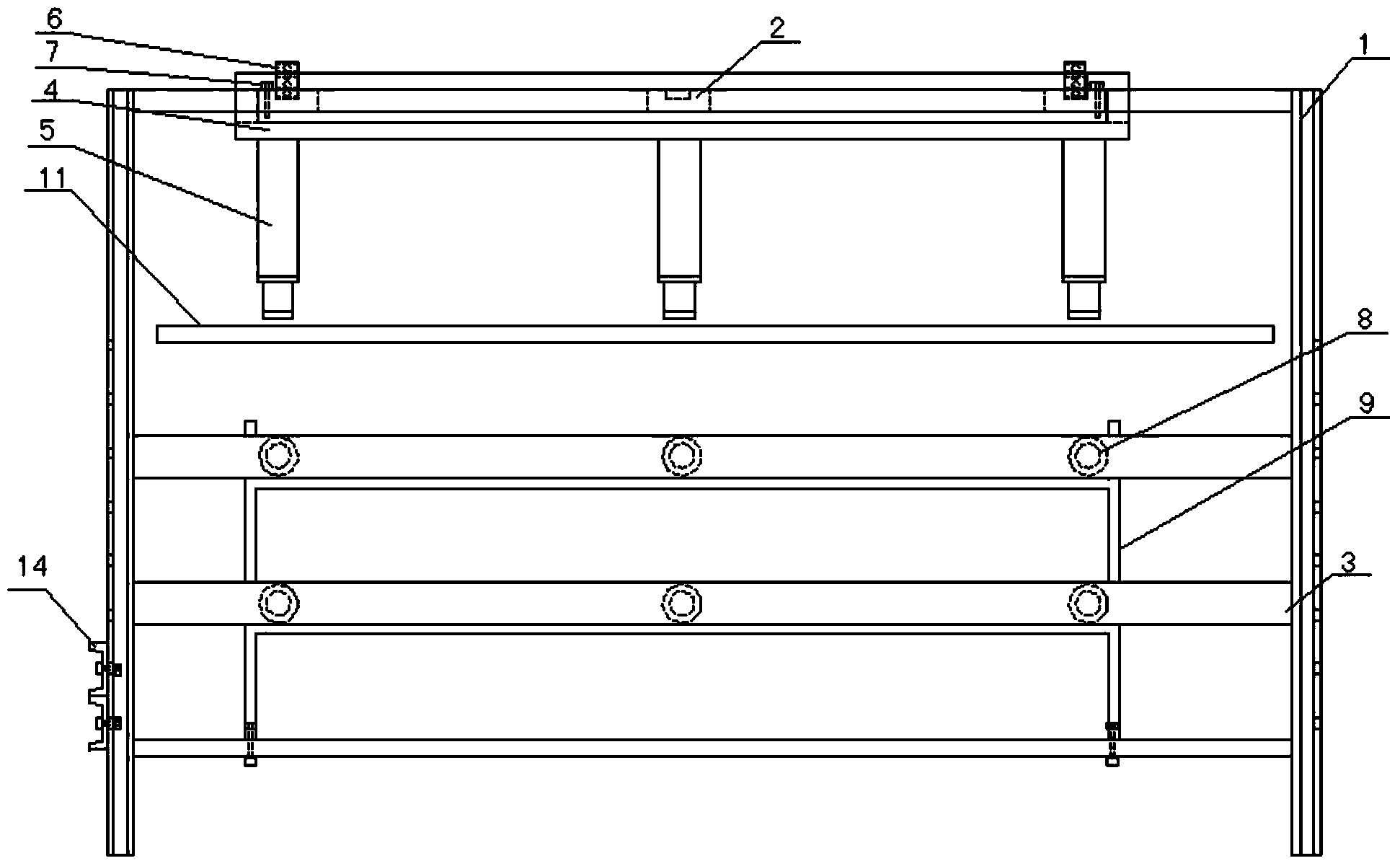 Pressurizing device for anchor rod pull-out test for simulating surrounding rock stress of anchoring body