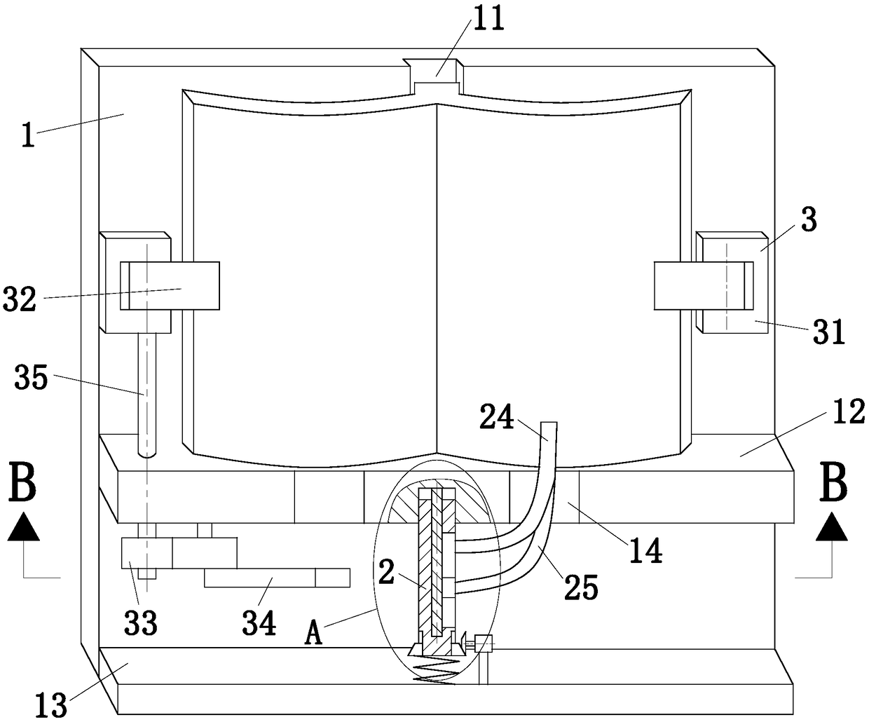 Automatic paper turning device for books