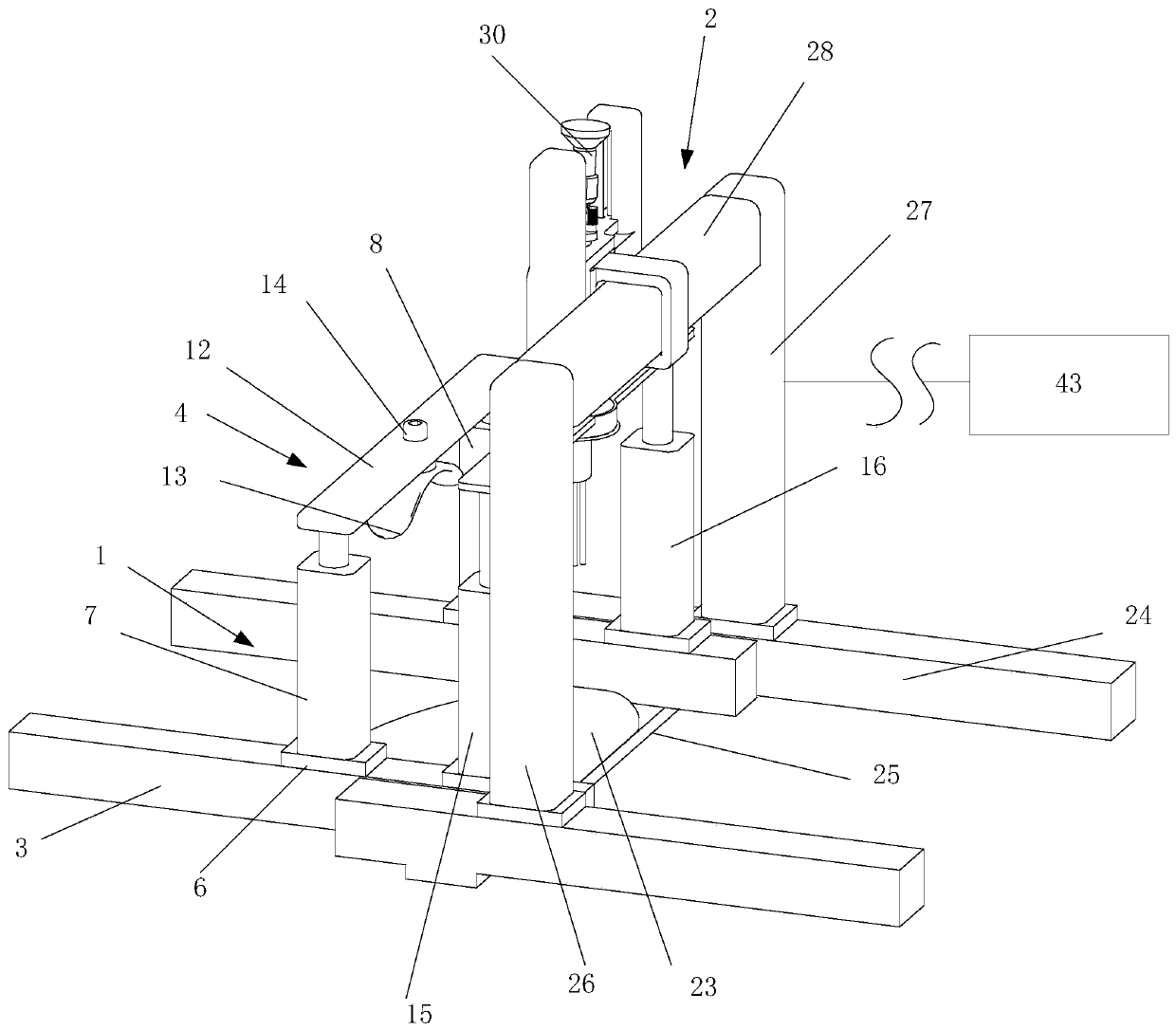 Split type robot for automatically collecting respiratory tract specimen by teleoperation