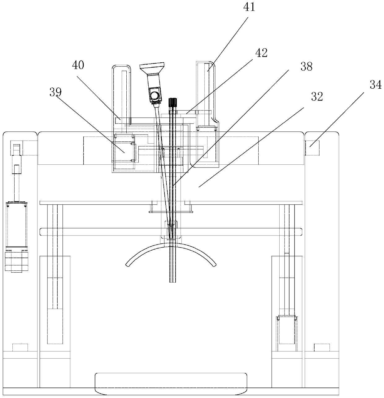 Split type robot for automatically collecting respiratory tract specimen by teleoperation