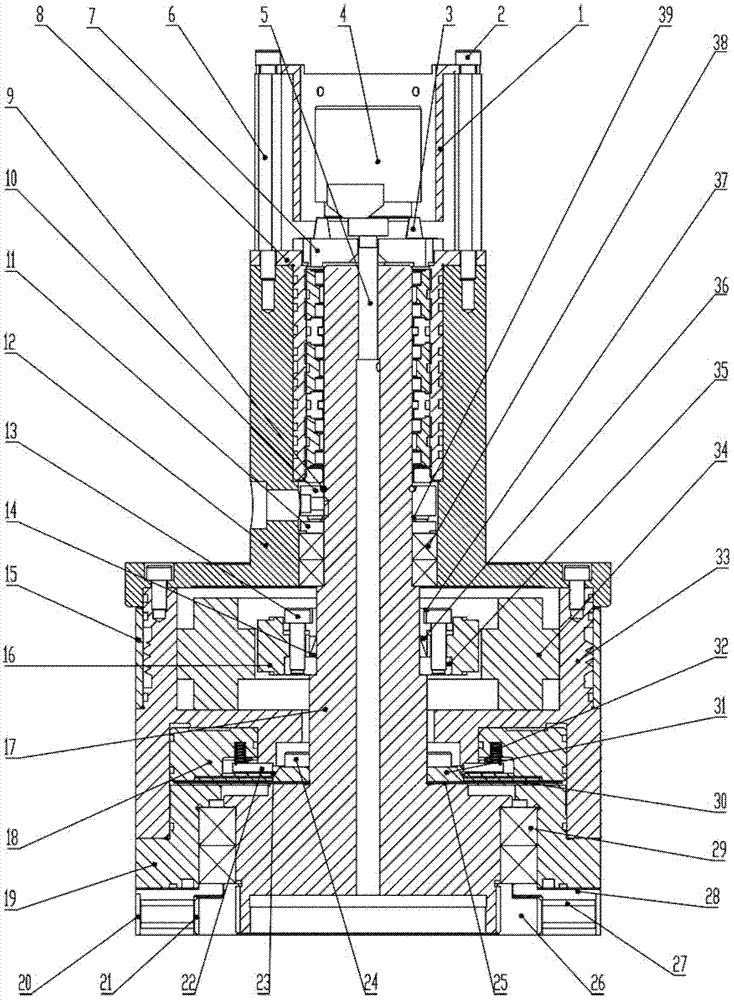 Precise numerical control indexing rotating shaft for electric discharge machining