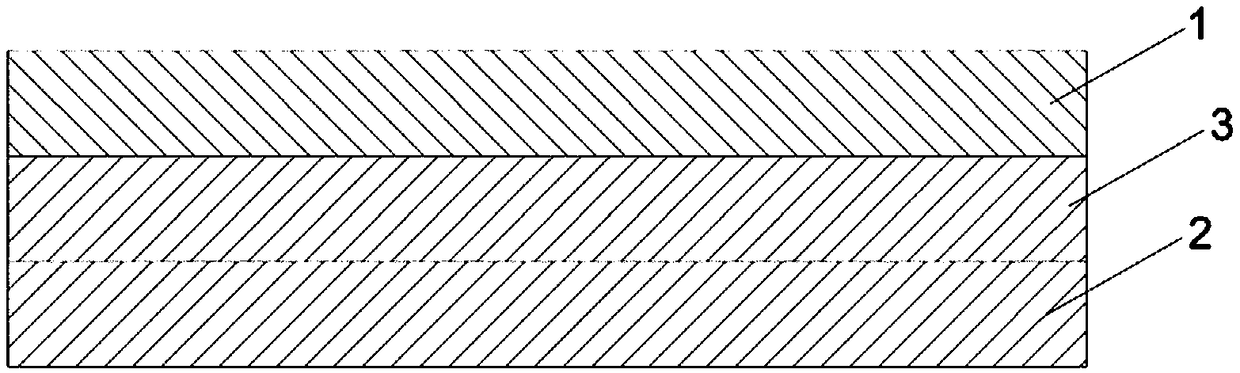 Three-layered compound non-woven fabric as well as processing equipment and processing technology thereof