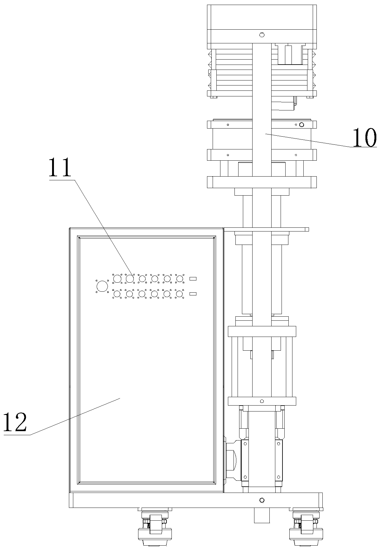 High-temperature vacuum tabletting equipment for polymer