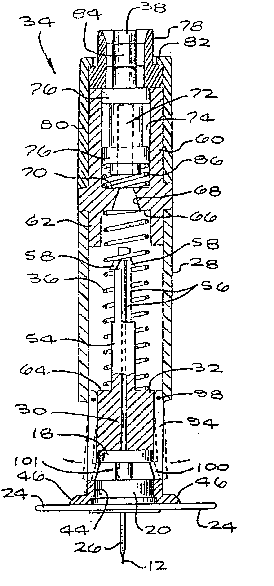 Insertion device for an insertion set and method of using the same