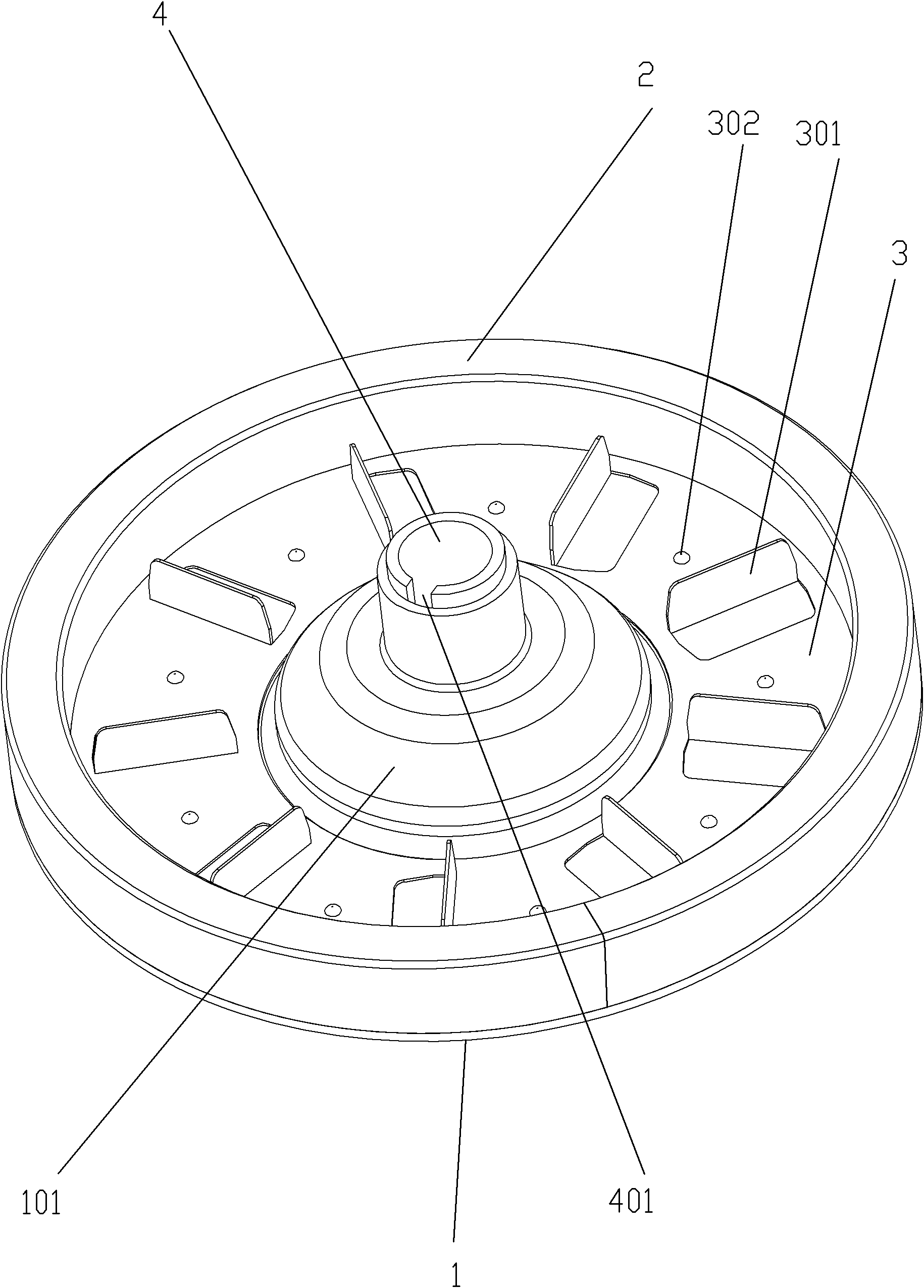 Motor clutching flywheel of industrial sewing machine and manufacturing method thereof