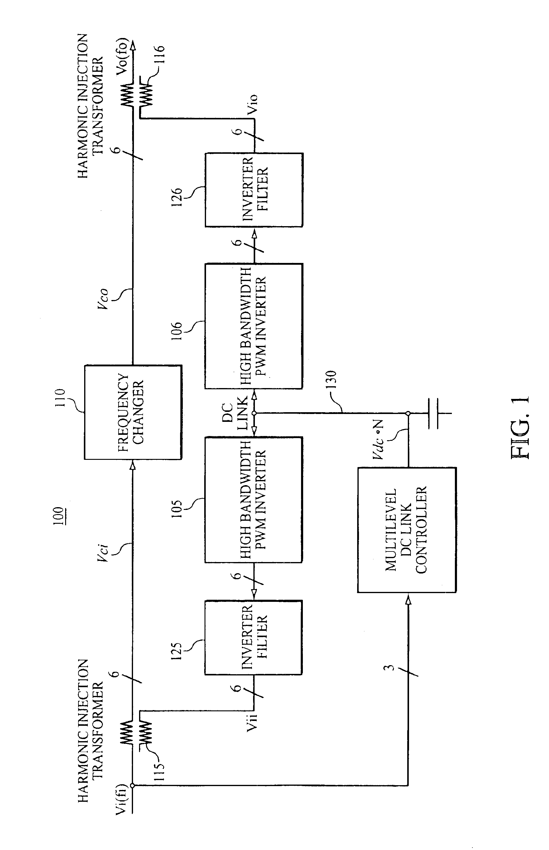 Harmonic neutralized frequency changer