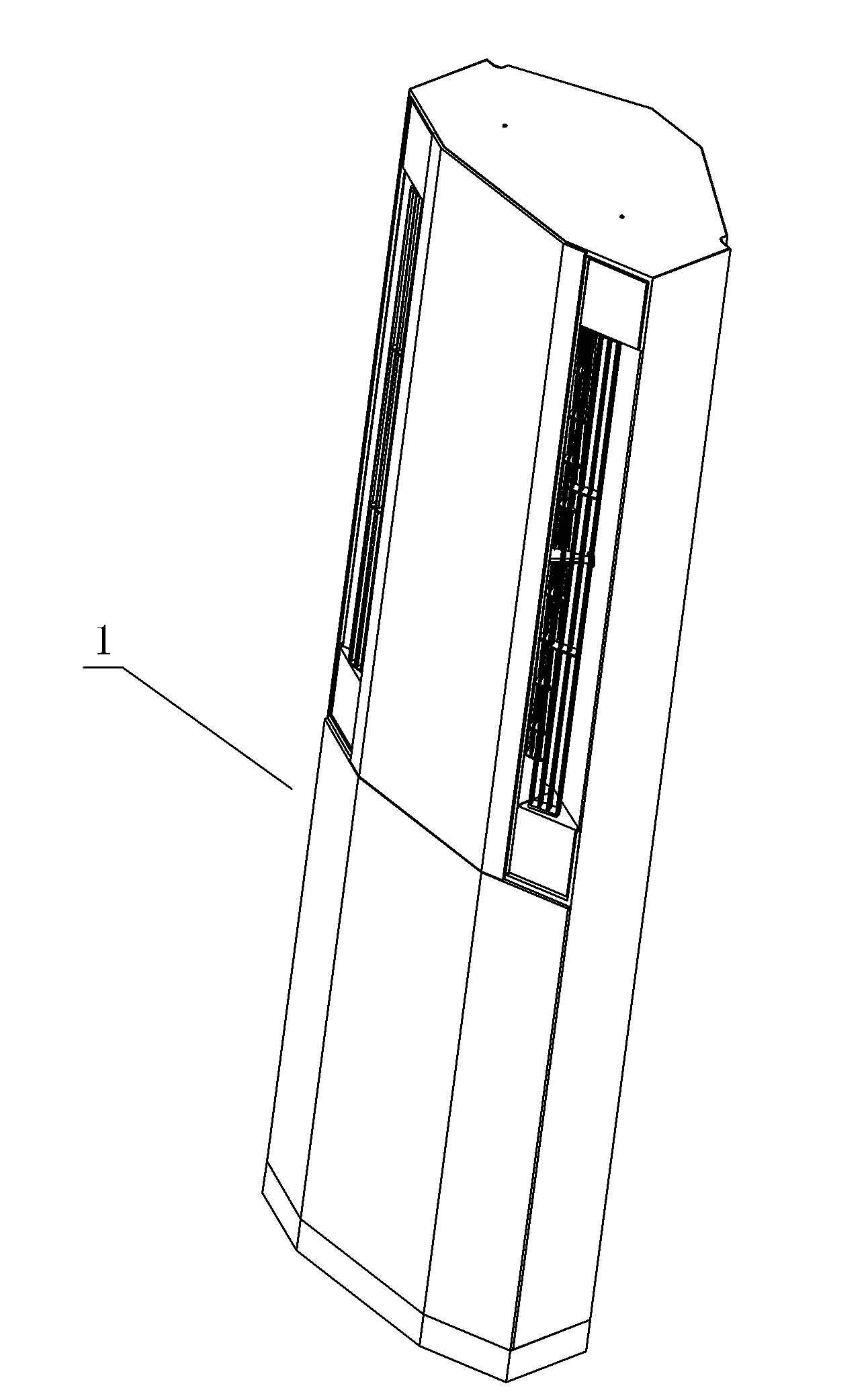 Indoor machine of two-tubular air conditioner