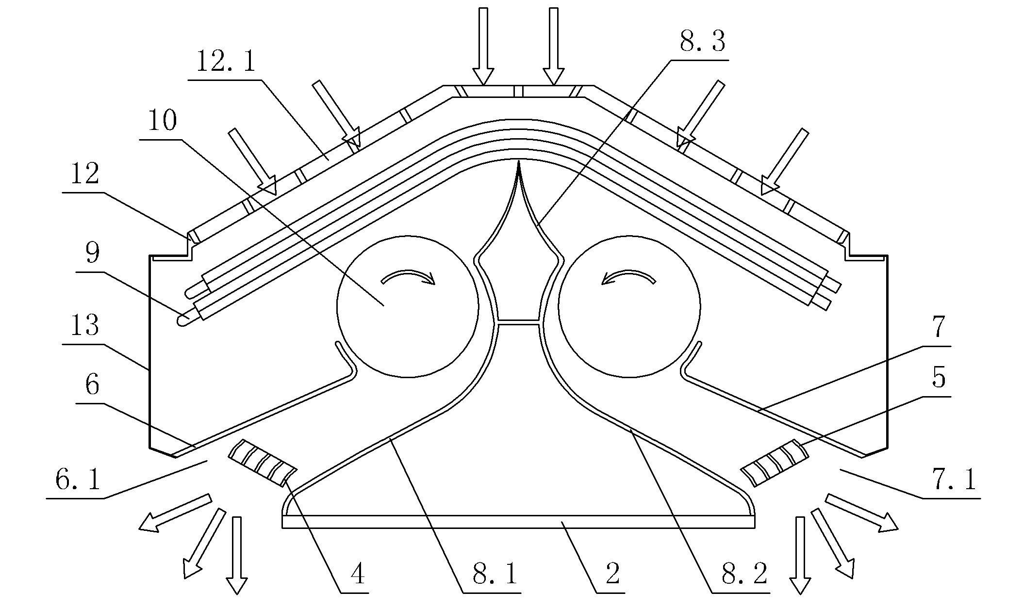 Indoor machine of two-tubular air conditioner