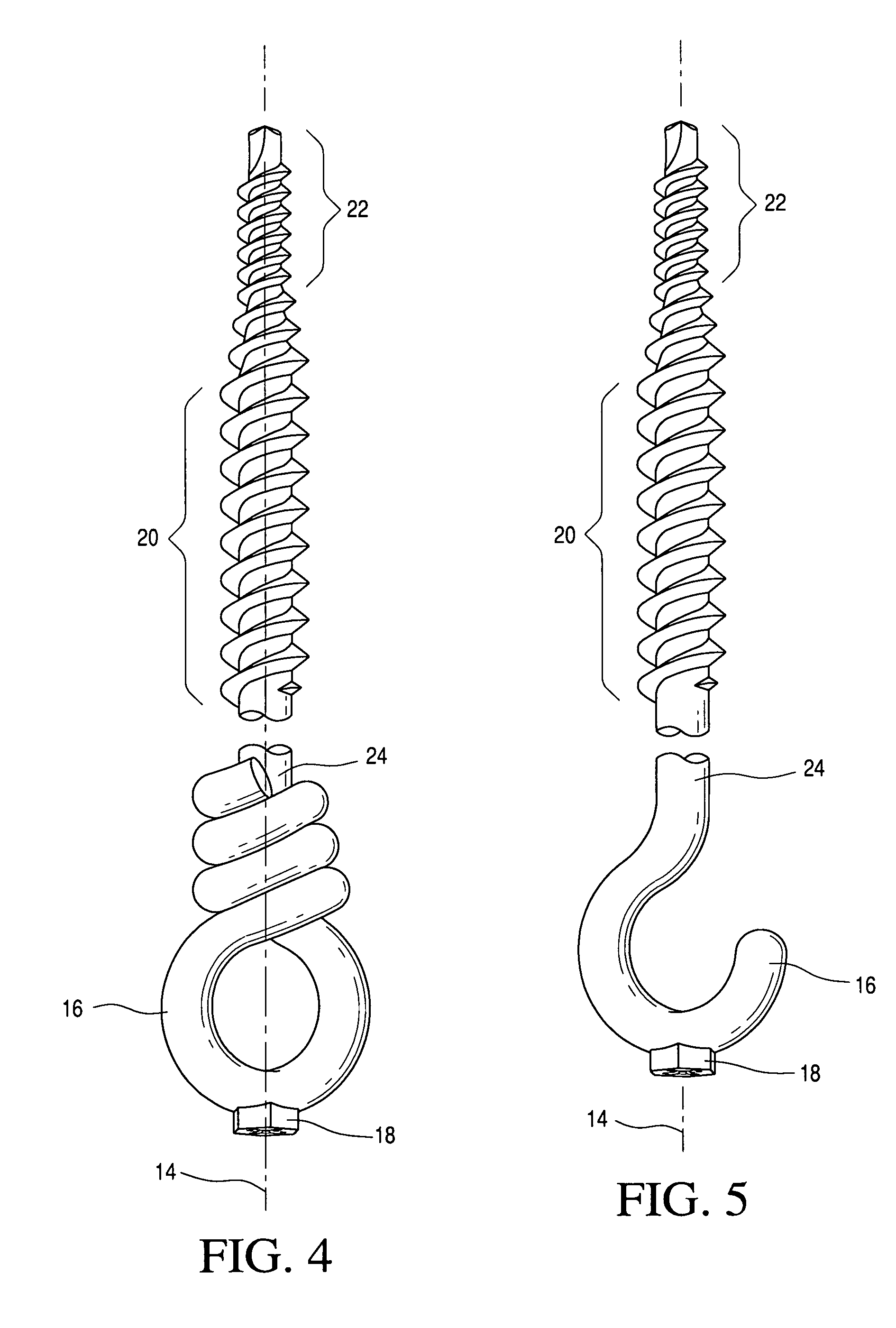 Drivable eye bolt