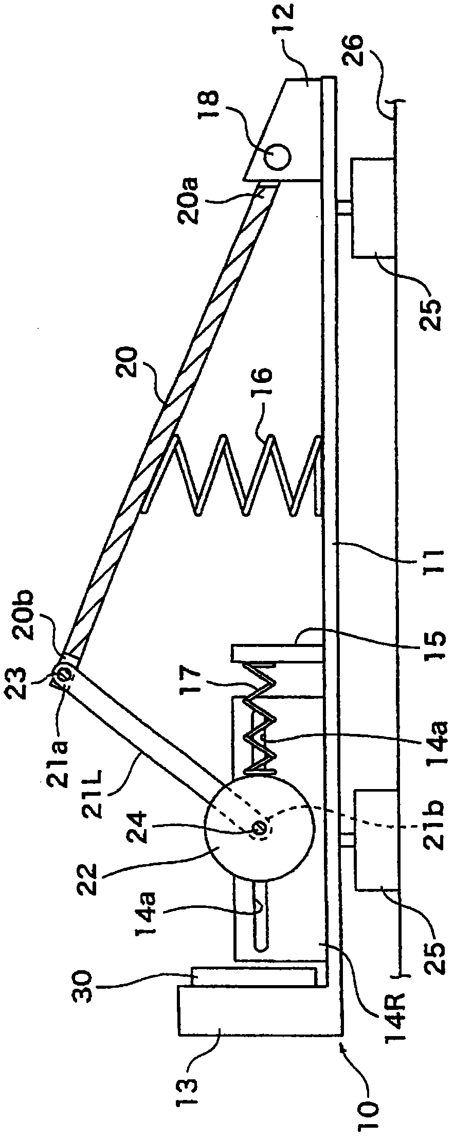 Pedal device for electronic percussion instrument