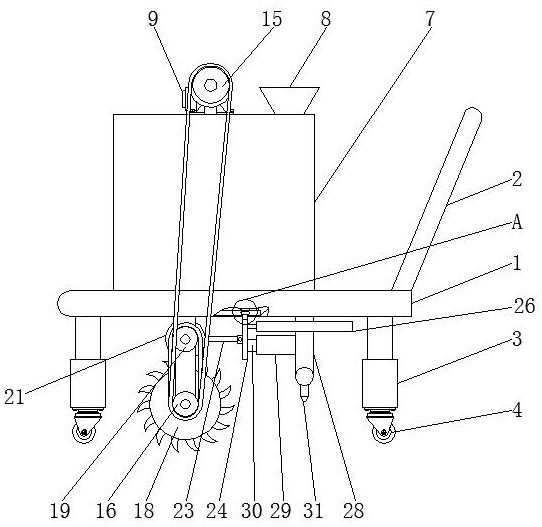 Heavy metal polluted soil improvement and remediation device for ecological remediation of mining areas