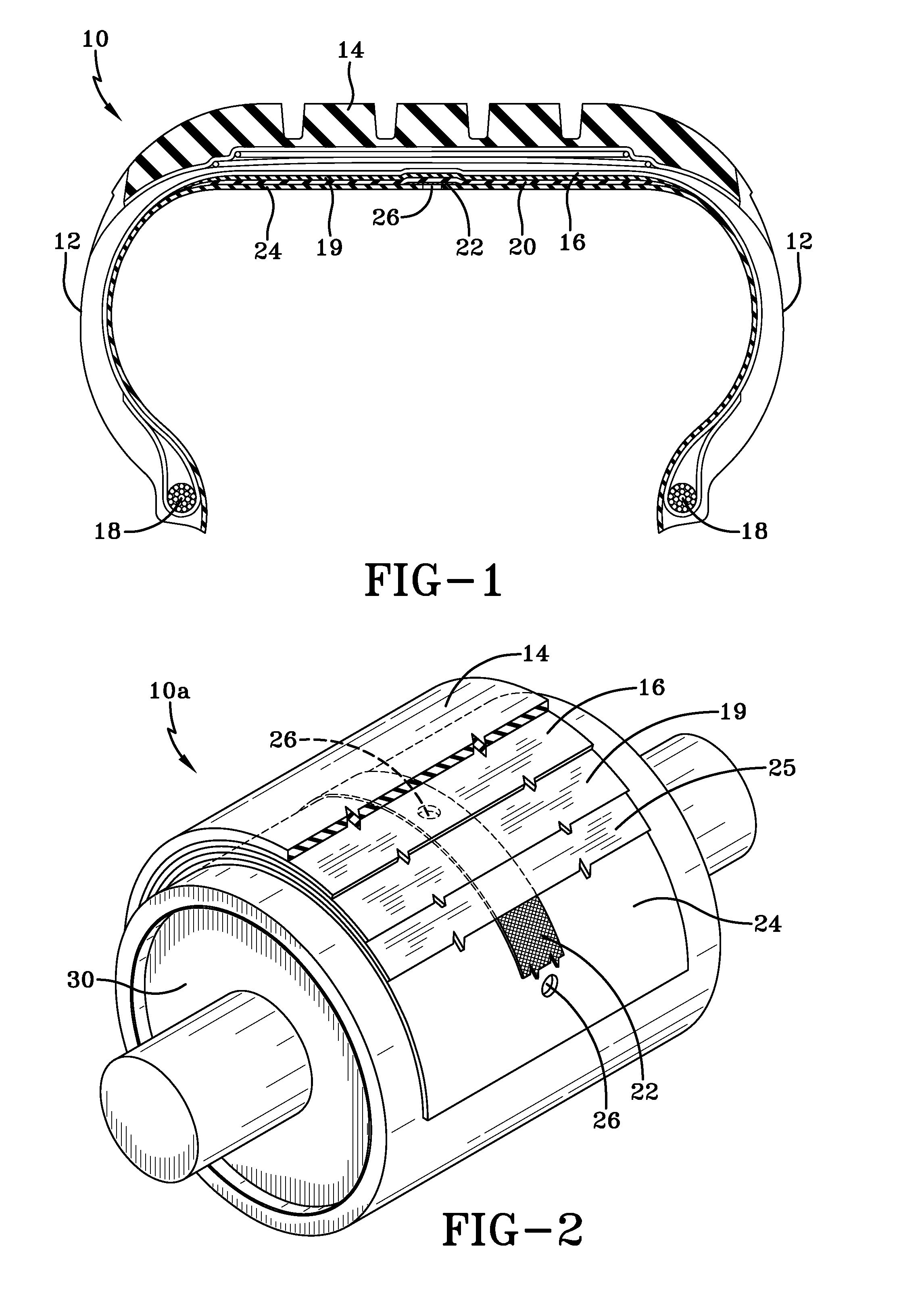 Pneumatic tire having built-in sealant layer and preparation thereof