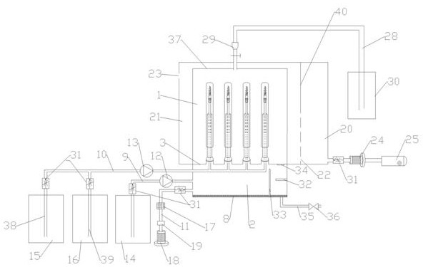 Automatic acid cleaning device and method for glassware