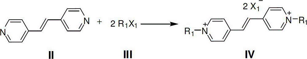 Conjugated expanded viologen derivative as well as preparation method and application thereof