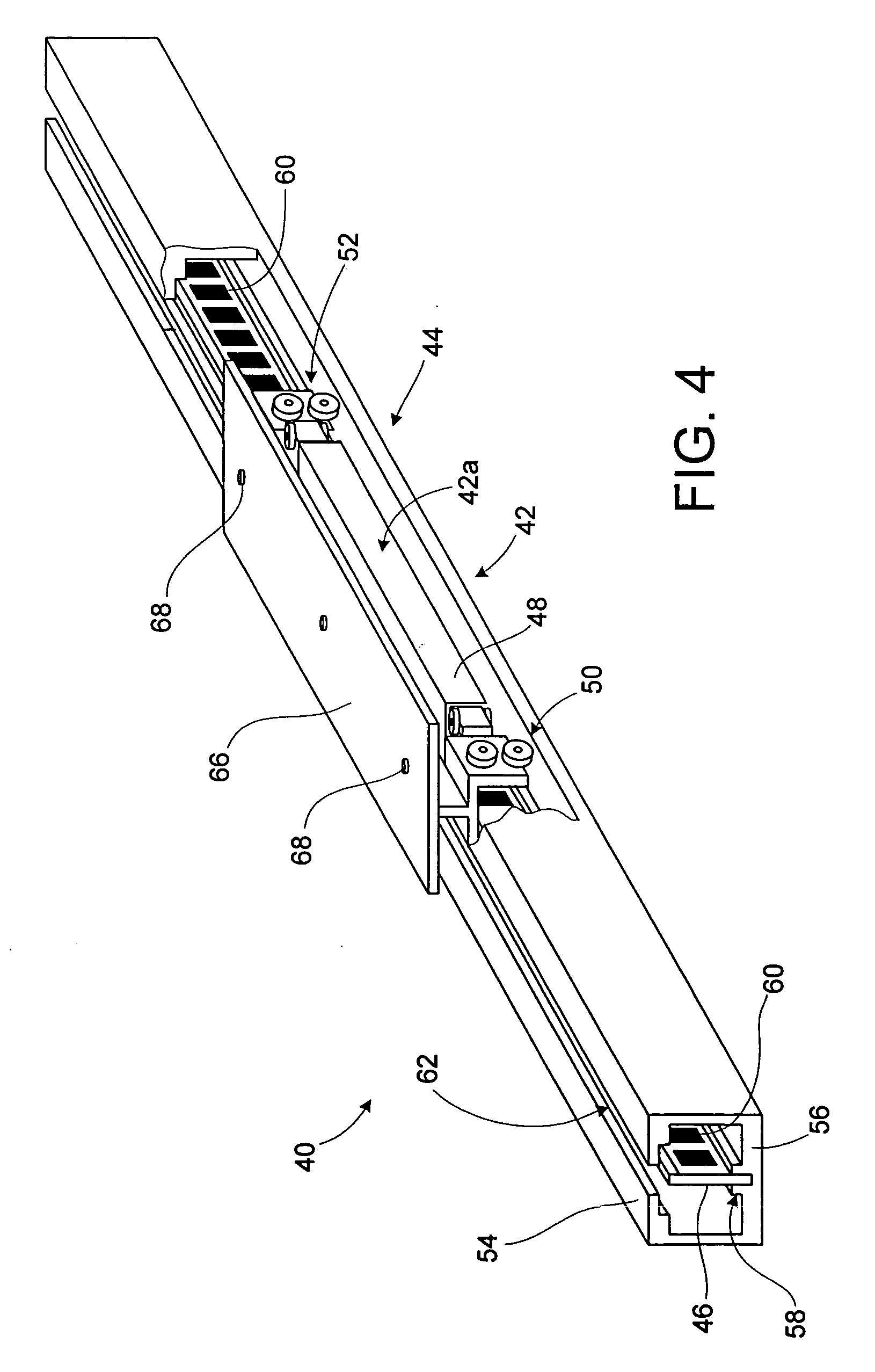 Linear motor with magnet rail support, end effect cogging reduction, and segmented armature