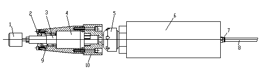 Floating finishing-machining grinding head with controllable grinding force