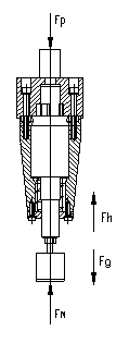 Floating finishing-machining grinding head with controllable grinding force