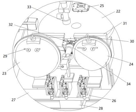 Chip test equipment based on double integrating spheres and test method