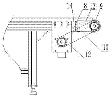 Internally-arranged conveyor belt driving equipment