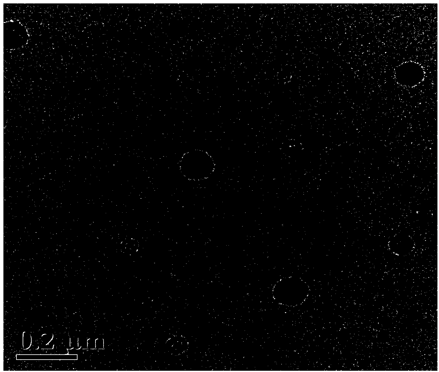 Detonation preparation method for alumina-adhered diamond nano composite particle material