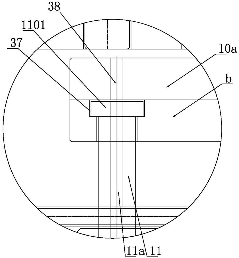 Hub gravity casting four-opening pressurizing die