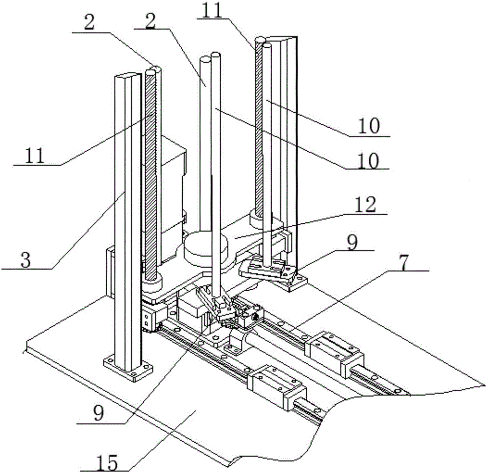 Charging device of punching machine hoisting feeding mechanism