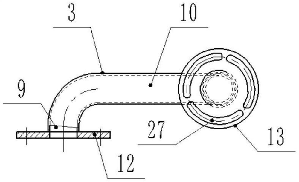 Flow diversion method for aluminum ingot turning and melting furnace