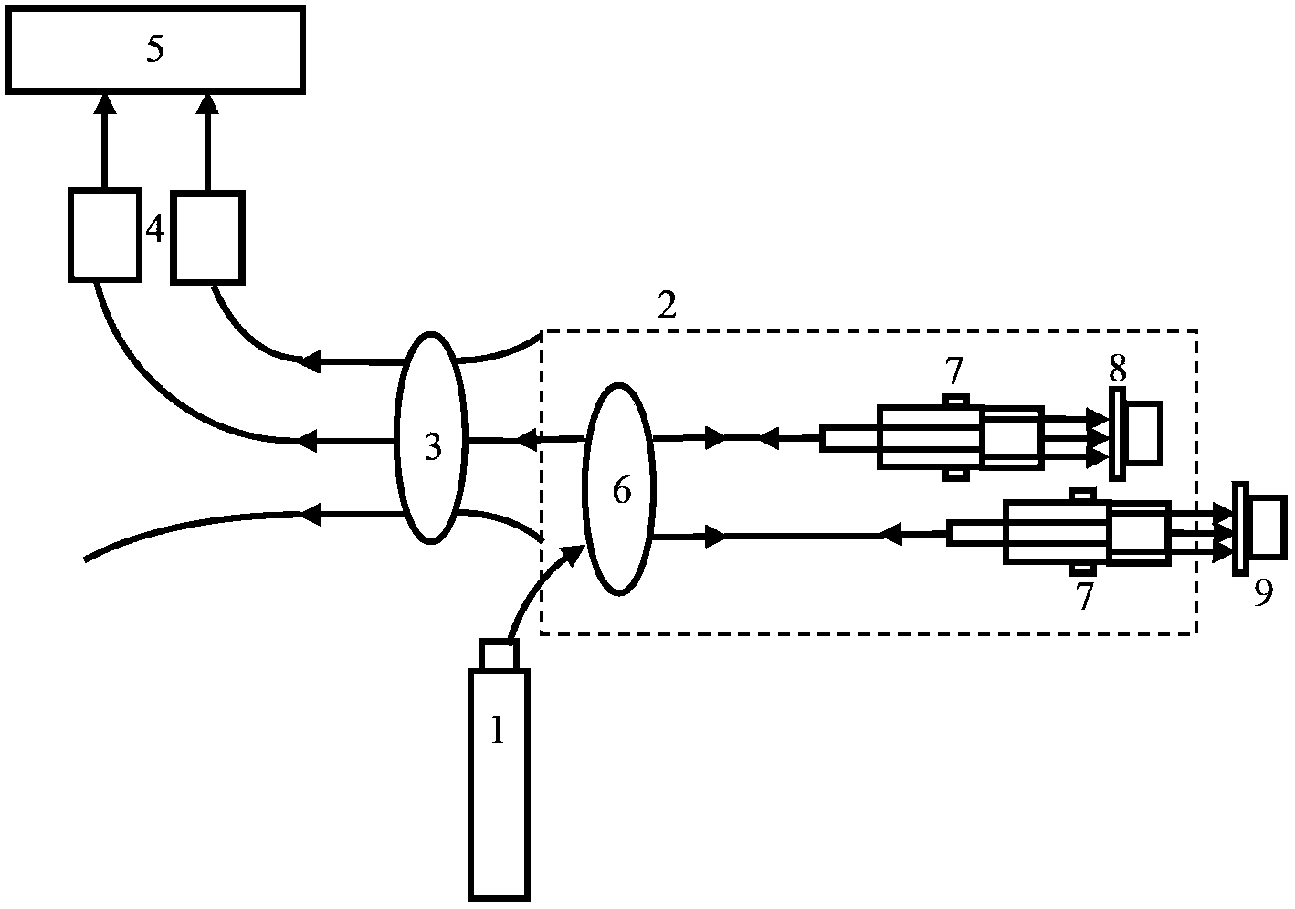 Optical fiber micro-displacement air pressure detecting device