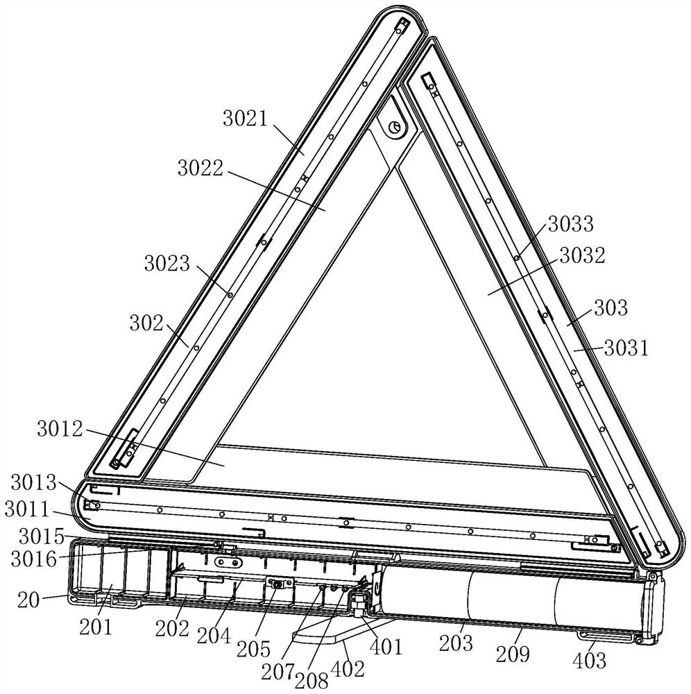 Intelligent life-saving triangular warning board