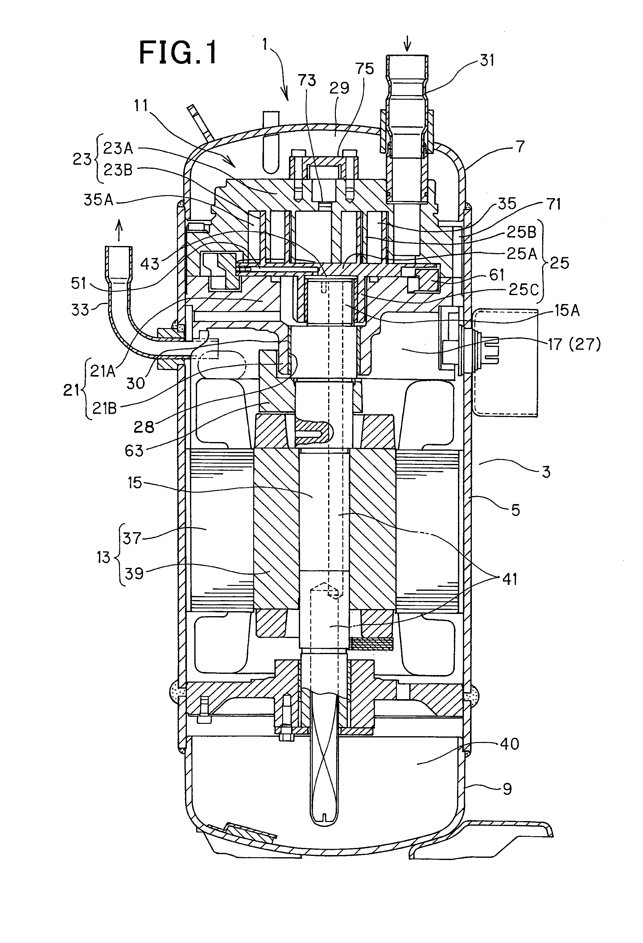 Scroll type compressor