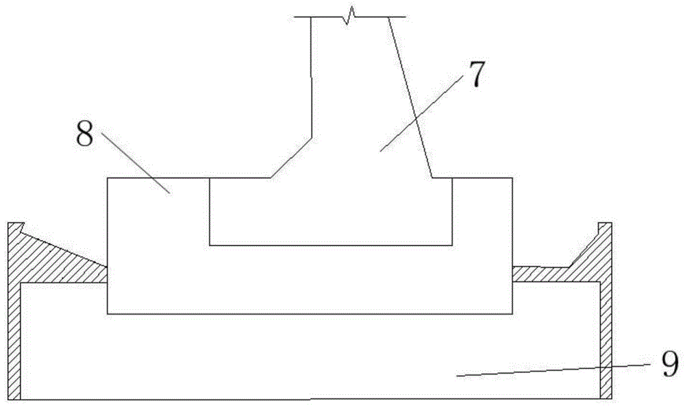 Construction method for cropping bridge pile foundation at sandy gravel stratum of abyssal region