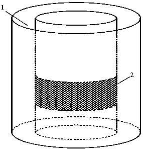 Heat exchange system based on cylindrical double-layer split structure microchannel