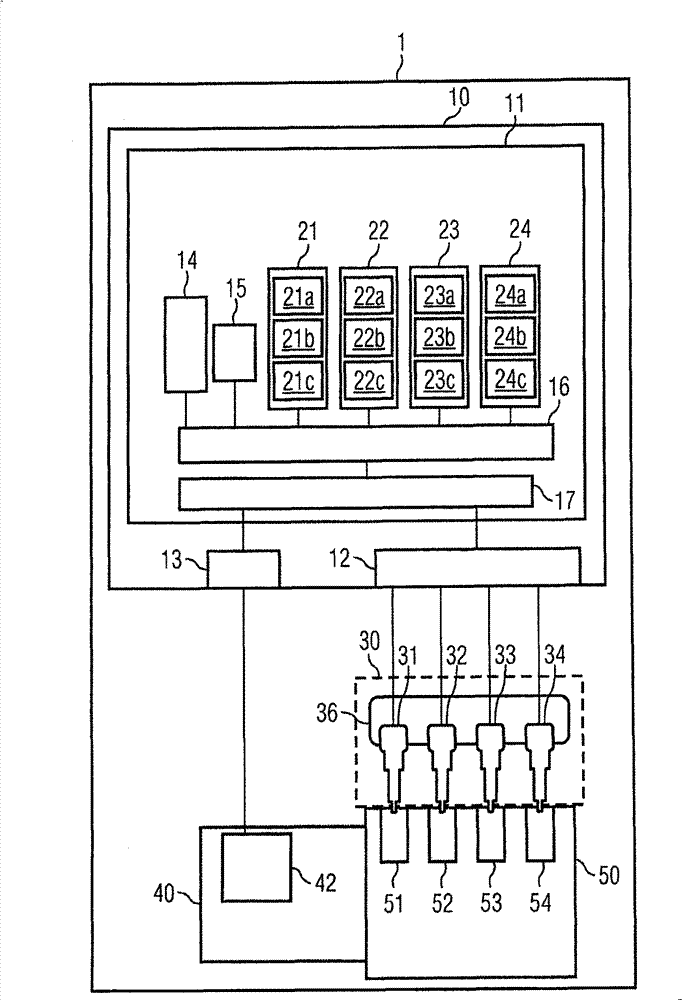 Method and device for determining an operating characteristic of an injection system