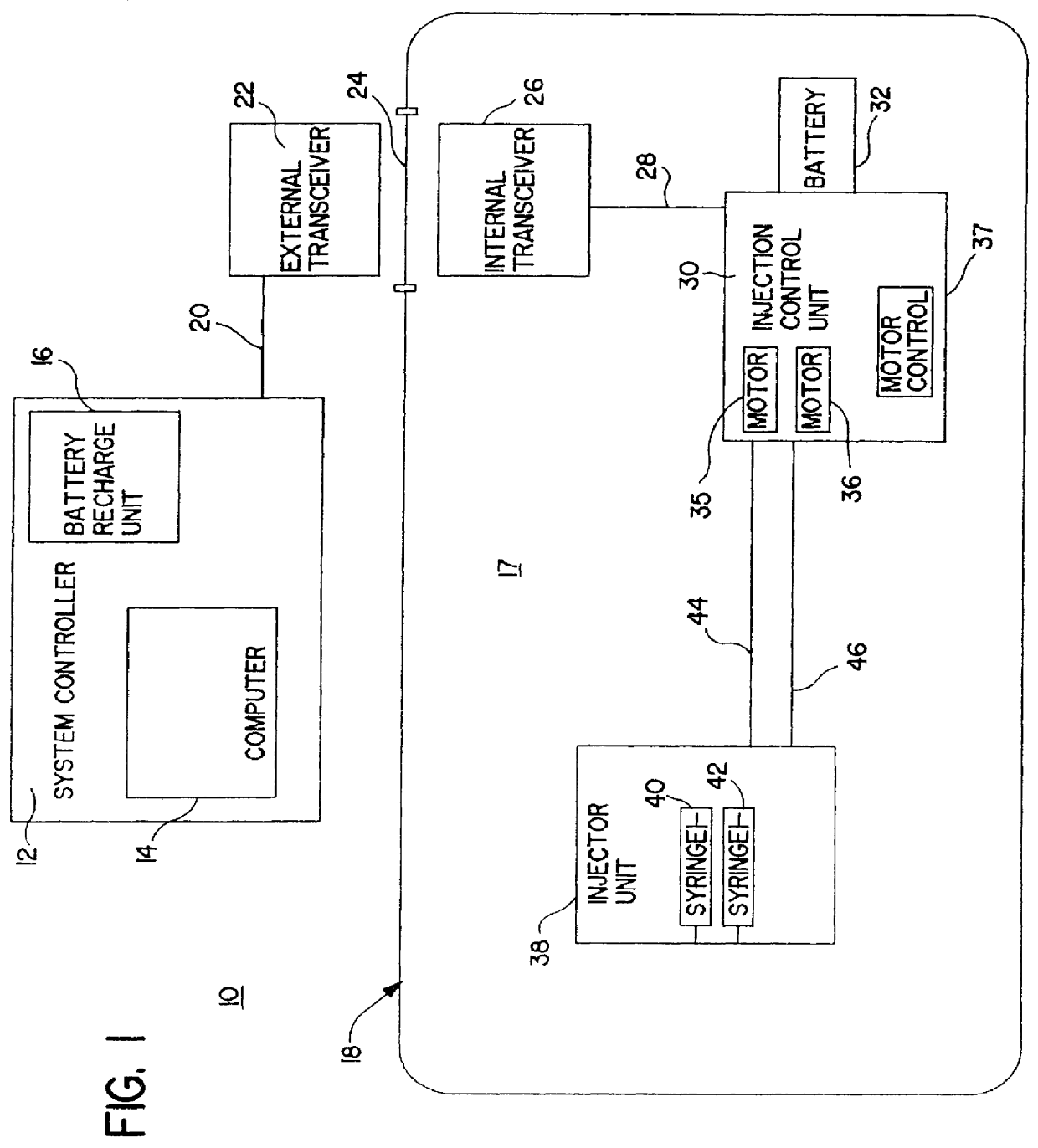 Patient infusion system for use with MRI